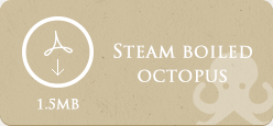STEAM BOILED OCTOPUS